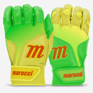 Marucci -PWR Fade Batting Gloves Yellow/ Green Youth