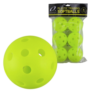 ALLIANCE - PLASTIC TRAINING SOFTBALL 90MM - PACK OF 6